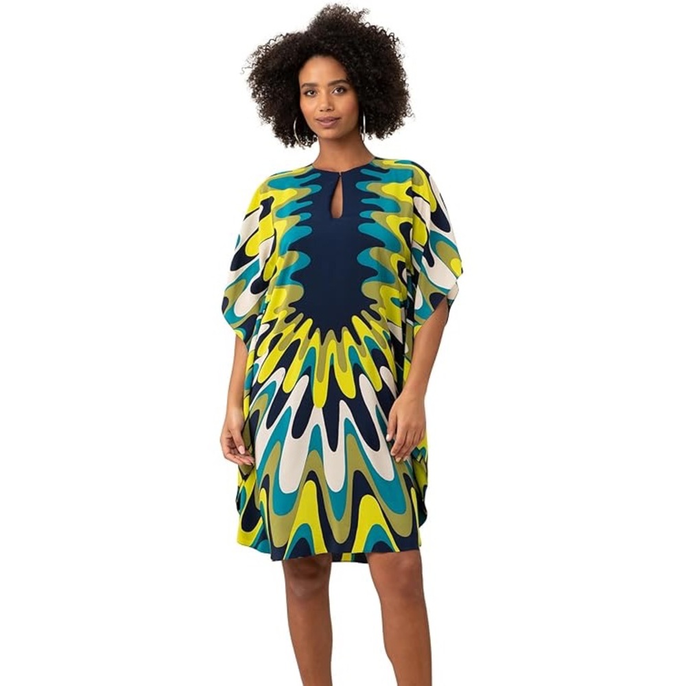 Trina Turk Global 2 Caftan in Ink Multi